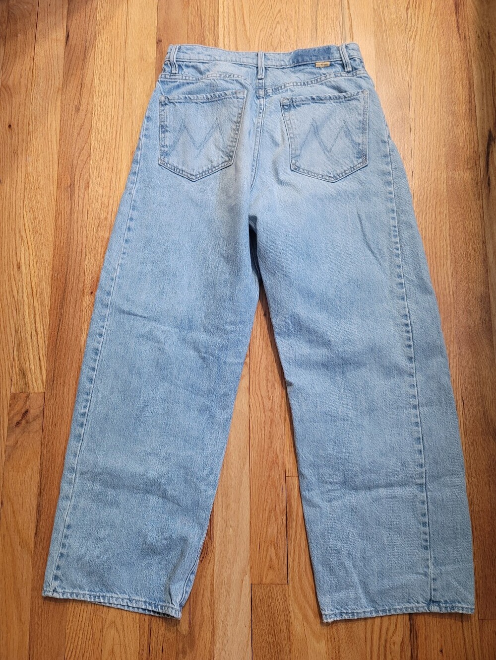 MOTHER Half Pipe Barrel Flood Jeans in Material Girl Size 26 Pre-owned - Picture 10 of 12
